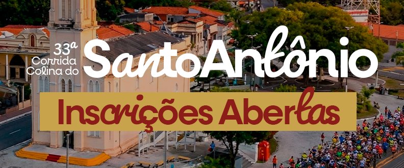 33ª Corrida da COLINA DO SANTO ANTONIO 2026