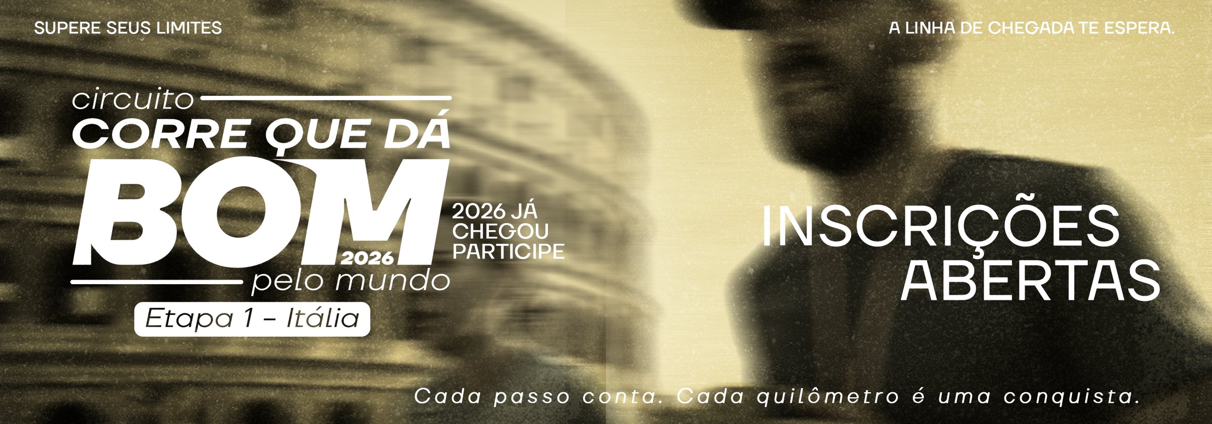 Circuito Corre Que da bom Pelo Mundo-Itália