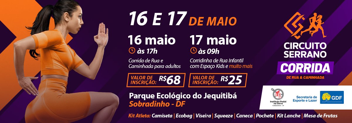CIRCUITO SERRANO CORRIDA DE RUA E CAMINHADA