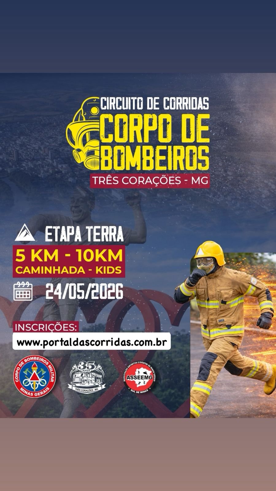 Corrida do 2 Pelotão dos Bombeiros de Três Corações